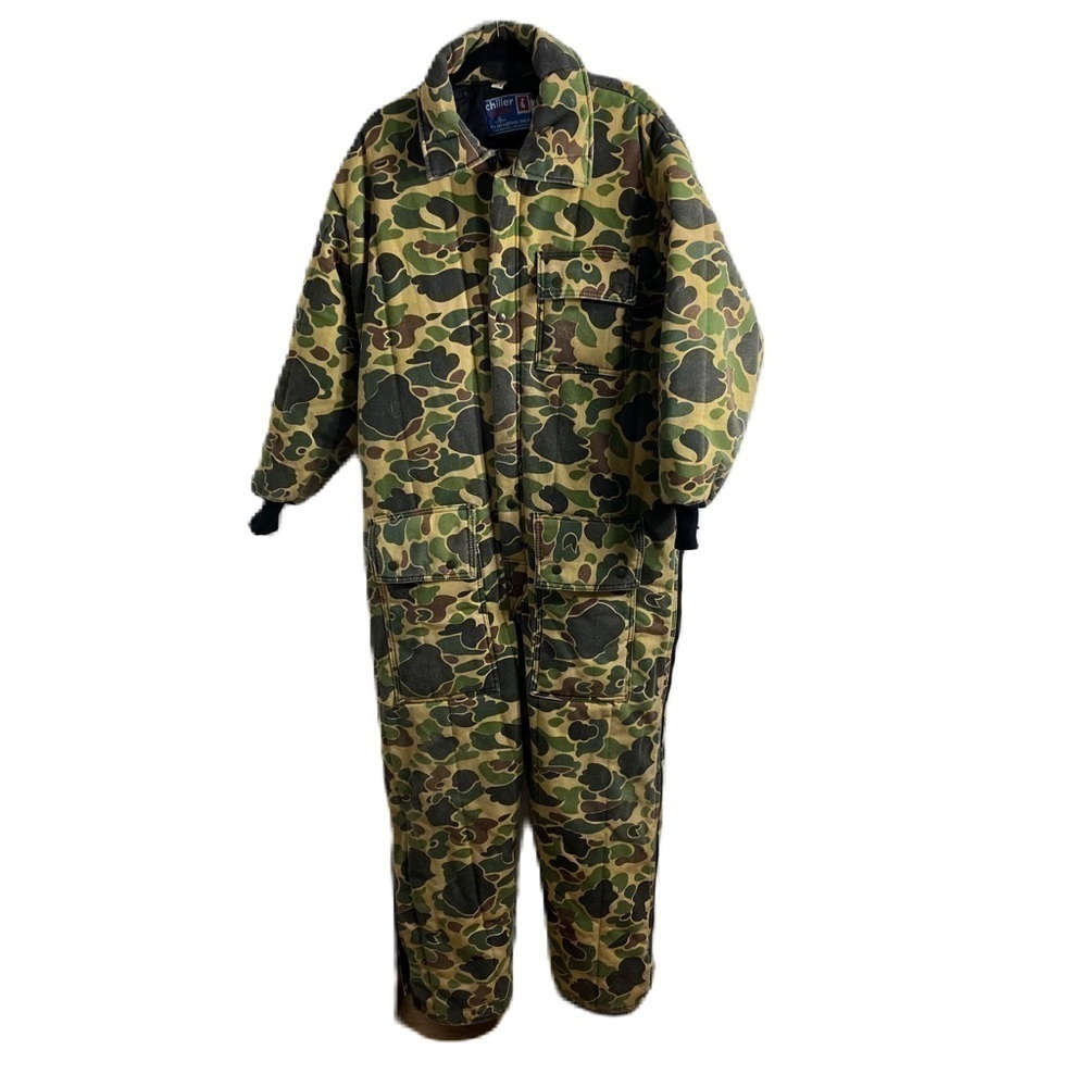 Vintage Chiller Killer Camouflage Insulated Body Suit Large Snow Hunting Warm